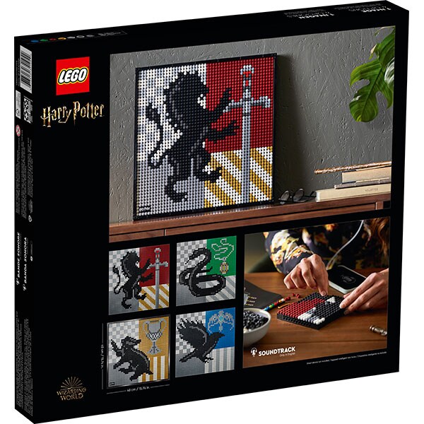 LEGO Art: Harry Potter Hogwarts Crests 31201, 18 ani+, 4249 piese