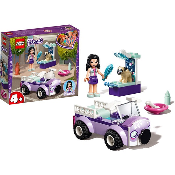 LEGO Friends: Clinica veterinara mobila a Emmei 41360, 4 ani+, 50 piese 