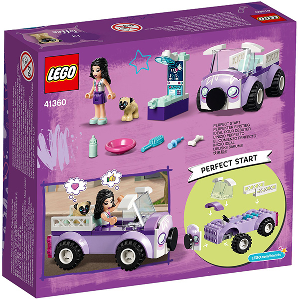 LEGO Friends: Clinica veterinara mobila a Emmei 41360, 4 ani+, 50 piese 