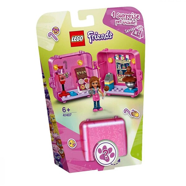 LEGO Friends: Cubul de joaca de cumparaturi al Oliviei 41407, 6 ani+, 47 piese