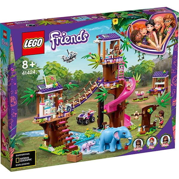 LEGO Friends: Baza de salvare din jungla 41424, 8 ani+, 648 piese