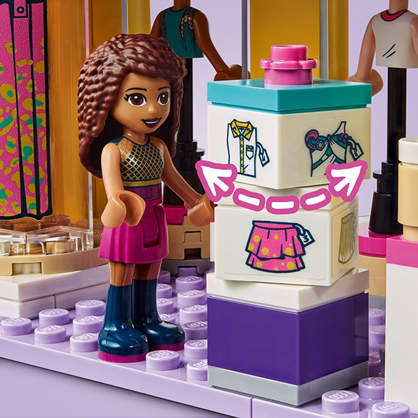 LEGO Friends: Casa de moda a Emmei 41427, 6 ani+, 343 piese