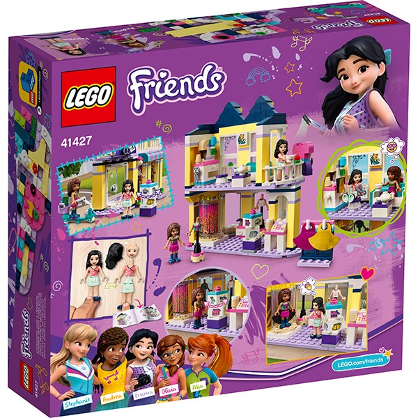LEGO Friends: Casa de moda a Emmei 41427, 6 ani+, 343 piese