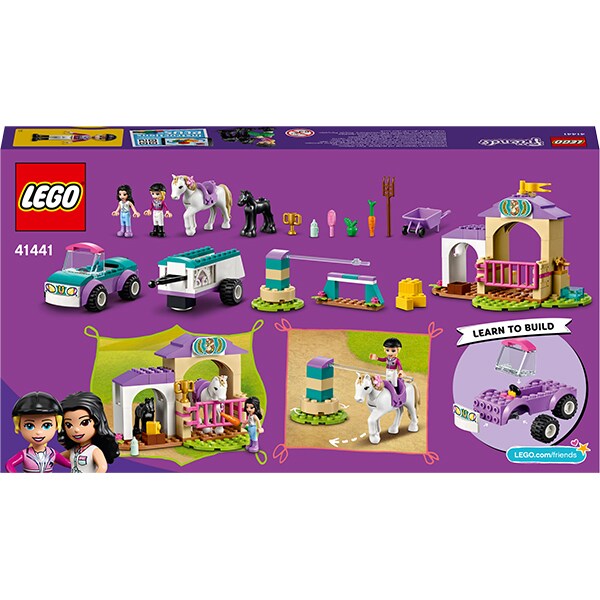 LEGO Friends: Remorca si dresaj de cai 41441, 4 ani+, 148 piese