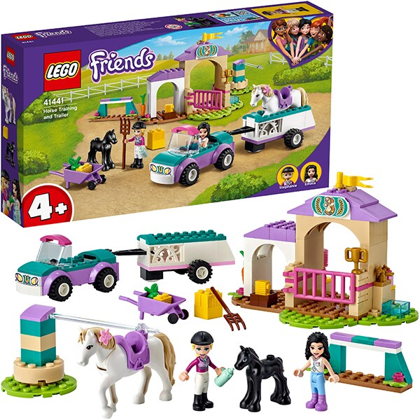LEGO Friends: Remorca si dresaj de cai 41441, 4 ani+, 148 piese