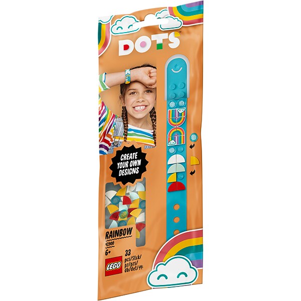 LEGO Dots: Bratara curcubeu 41900, 6 ani+, 33 piese