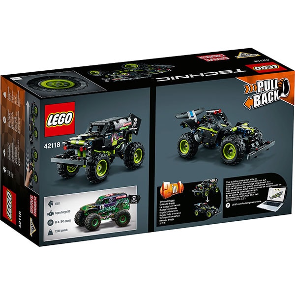 LEGO Technic: Monster Jam Grave Digger 42118, 7 ani+, 212 piese