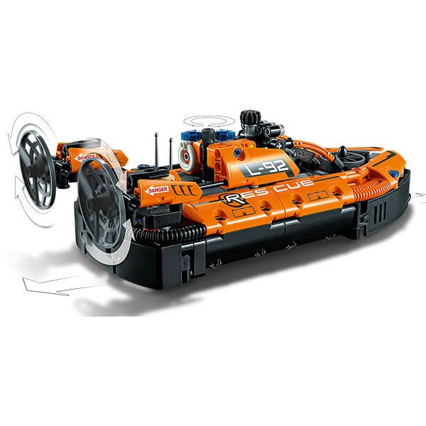 LEGO Technic: Aeroglisor de salvare 42120, 8 ani+, 457 piese