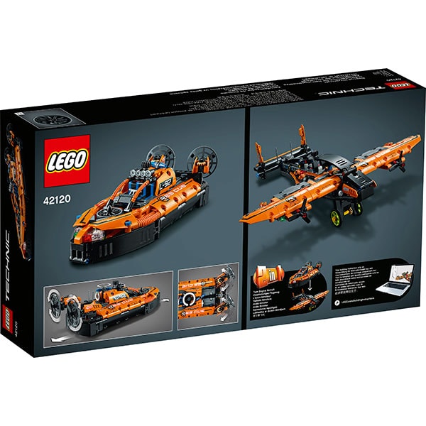 LEGO Technic: Aeroglisor de salvare 42120, 8 ani+, 457 piese