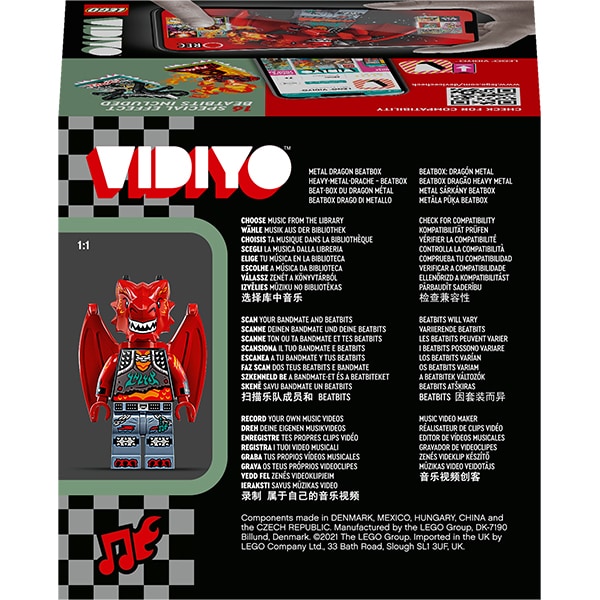 LEGO Vidiyo: Metal Dragon BeatBox 43109, 7 ani+, 86 piese