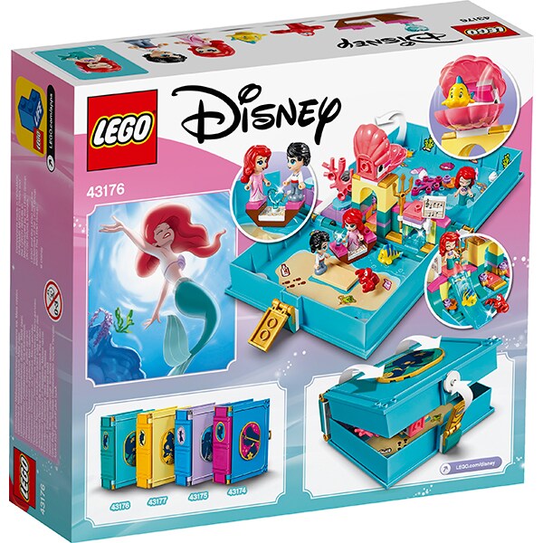 LEGO Disney Princess: Aventuri din cartea de povesti cu Ariel 43176, 5 ani+, 105 piese
