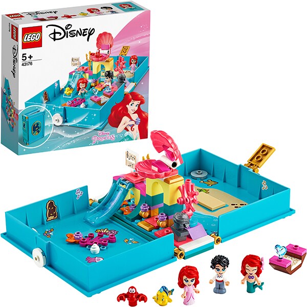 LEGO Disney Princess: Aventuri din cartea de povesti cu Ariel 43176, 5 ani+, 105 piese