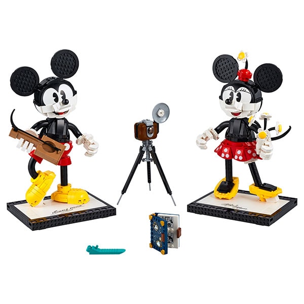 LEGO Disney: Personaje construibile Mickey Mouse si Minnie Mouse 43179, 18 ani+, 1739 piese