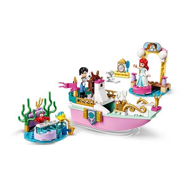 LEGO Disney: Barca de festivitati a lui Ariel 43191, 4 ani+, 114 piese