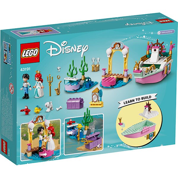 LEGO Disney: Barca de festivitati a lui Ariel 43191, 4 ani+, 114 piese