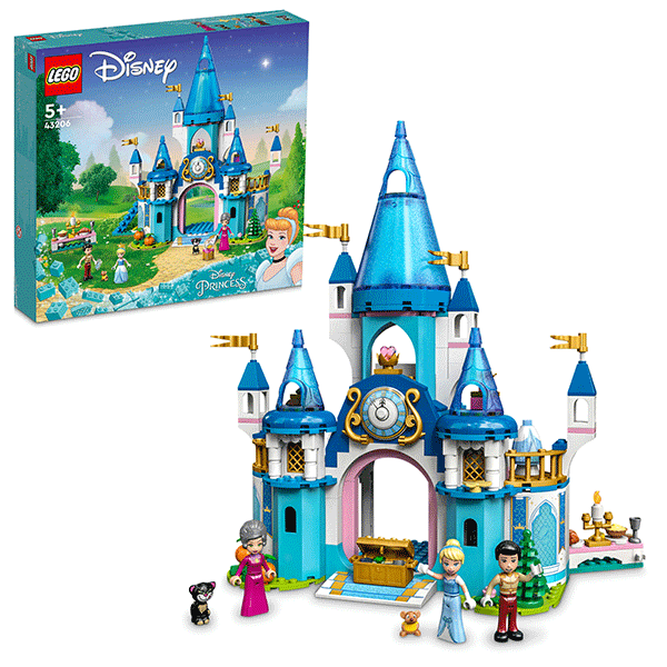 LEGO Disney Princess: Castelul Cenusaresei si al lui Fat-Frumos 43206, 5 ani+, 365 piese