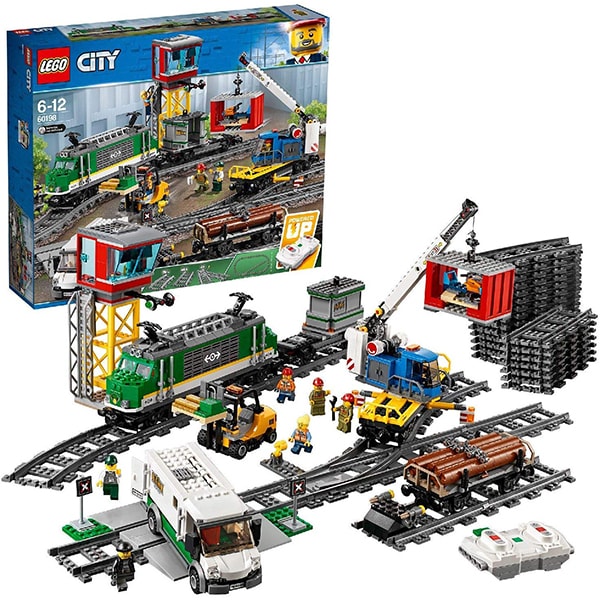 LEGO City: Tren marfar 60198, 6-12 ani, 1226 piese