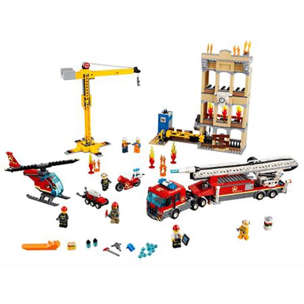 LEGO City: Fire - Divizia pompierilor din centrul orasului 60216, 6 ani+, 943 piese