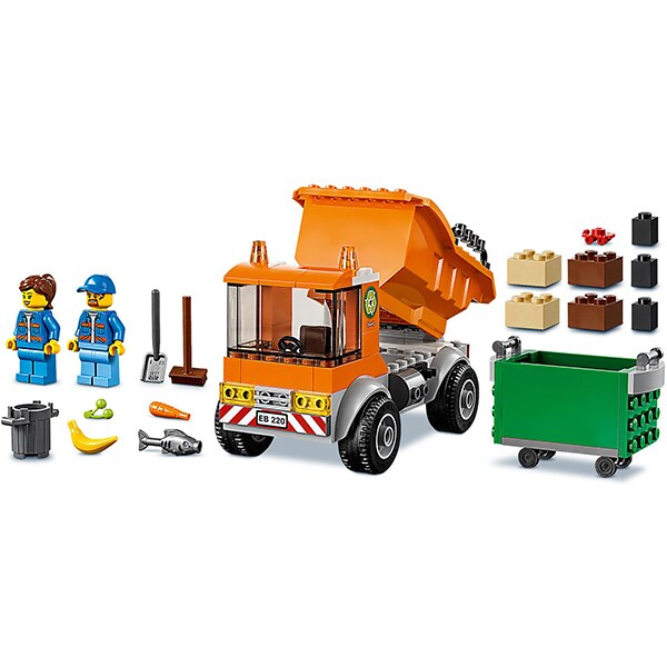 LEGO City: Camion pentru gunoi 60220, 4 ani+, 90 piese