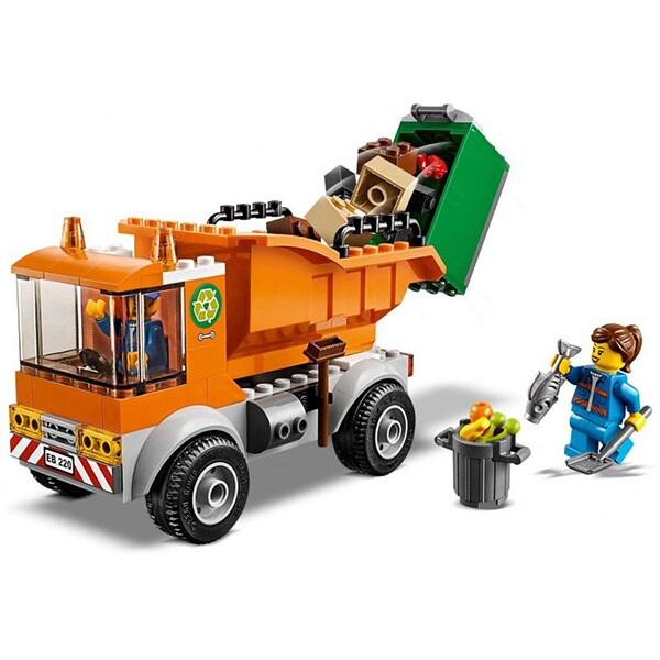 LEGO City: Camion pentru gunoi 60220, 4 ani+, 90 piese