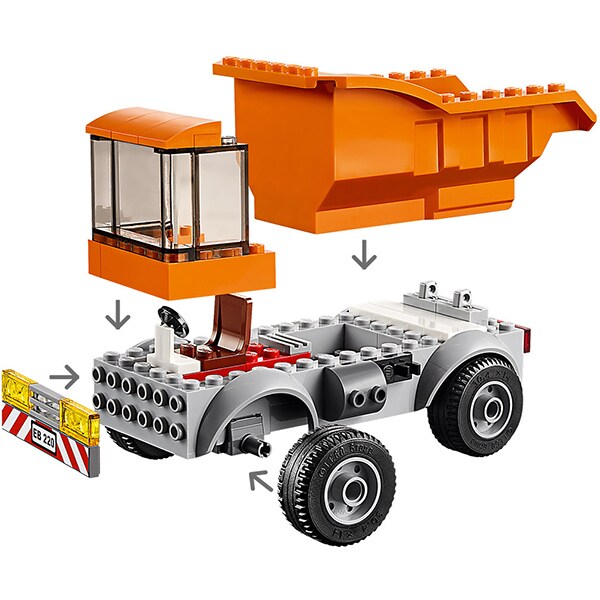 LEGO City: Camion pentru gunoi 60220, 4 ani+, 90 piese