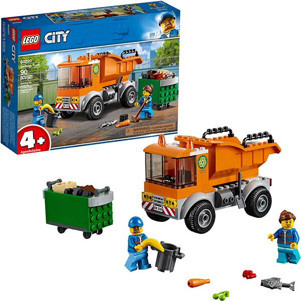 LEGO City: Camion pentru gunoi 60220, 4 ani+, 90 piese