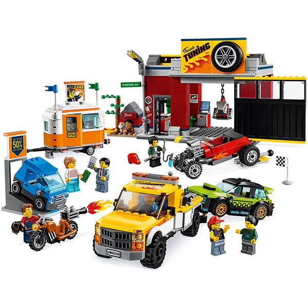 LEGO City: Atelier de tuning 60258, 6 ani+, 897 piese