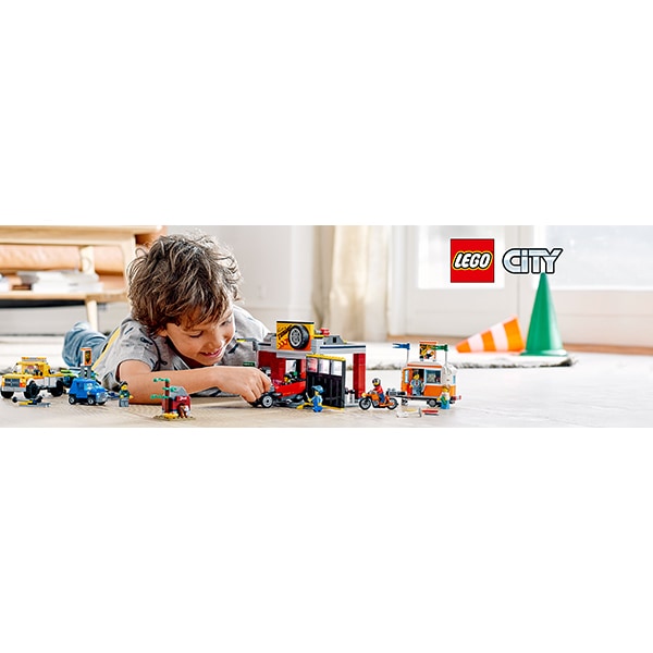 LEGO City: Atelier de tuning 60258, 6 ani+, 897 piese