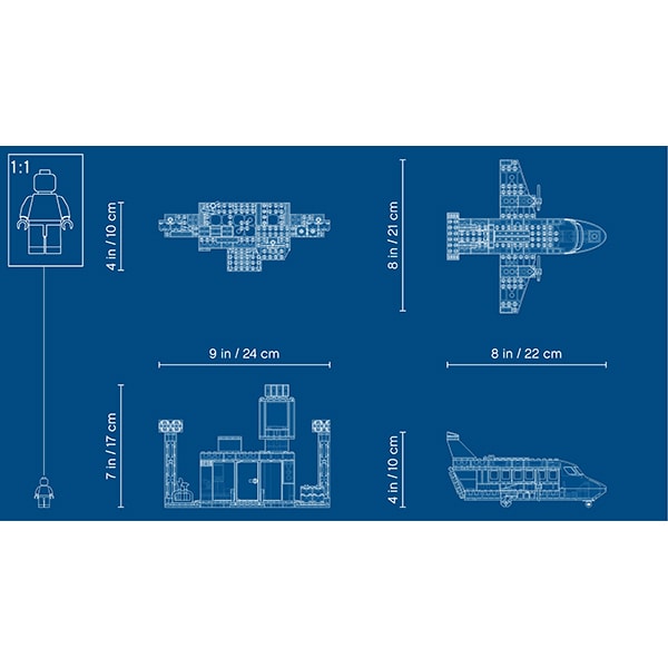 LEGO City: Aeroport central 60261, 4 ani+, 286 piese