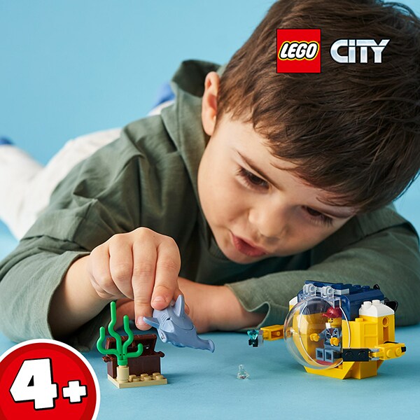 LEGO City: Minisubmarin oceanic 60263, 4 ani+, 41 piese