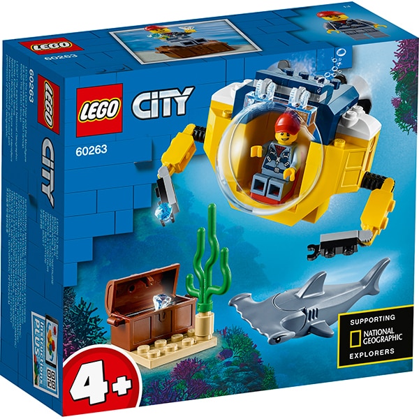 LEGO City: Minisubmarin oceanic 60263, 4 ani+, 41 piese