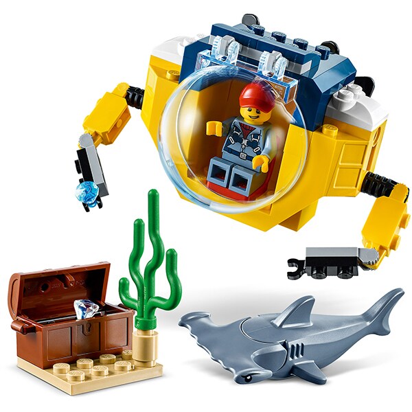 LEGO City: Minisubmarin oceanic 60263, 4 ani+, 41 piese