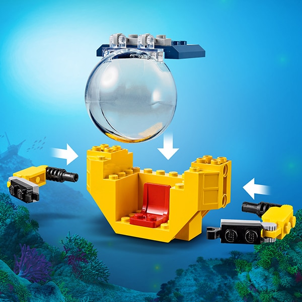 LEGO City: Minisubmarin oceanic 60263, 4 ani+, 41 piese