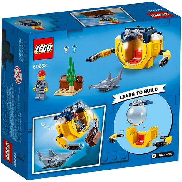 LEGO City: Minisubmarin oceanic 60263, 4 ani+, 41 piese