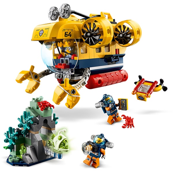 LEGO City: Submarin de explorare a oceanului 60264, 5 ani+, 286 piese