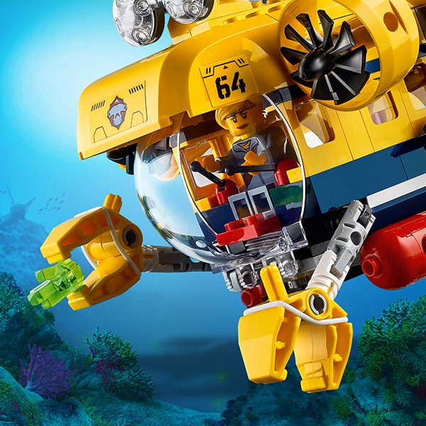 LEGO City: Submarin de explorare a oceanului 60264, 5 ani+, 286 piese