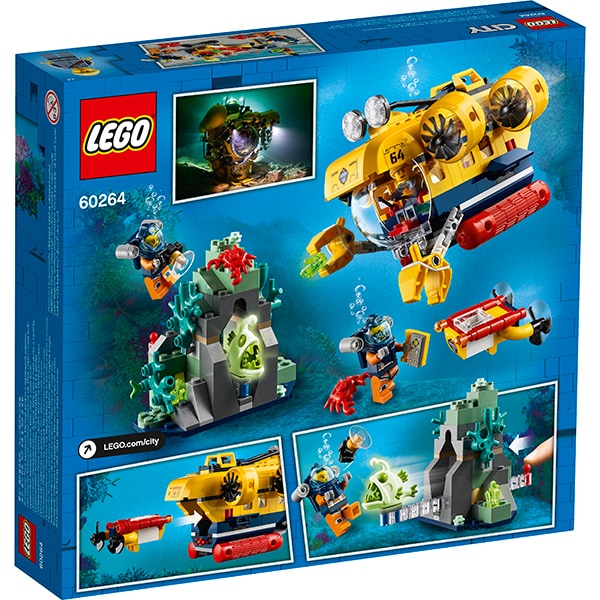 LEGO City: Submarin de explorare a oceanului 60264, 5 ani+, 286 piese
