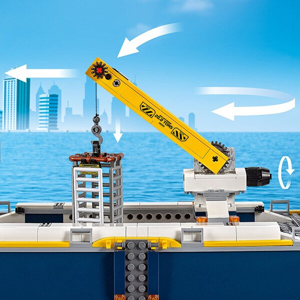 LEGO City: Nava de explorare a oceanului 60266, 7 ani+, 745 piese