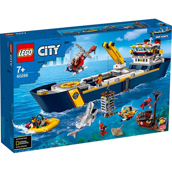LEGO City: Nava de explorare a oceanului 60266, 7 ani+, 745 piese
