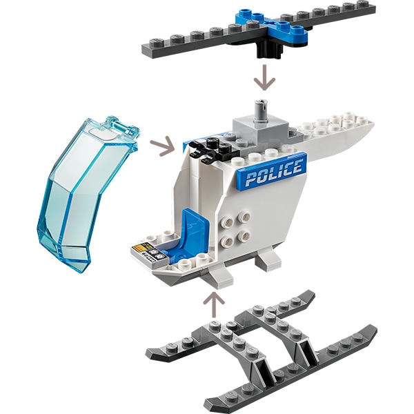 LEGO City: Elicopterul politie 60275, 4 ani+, 51 piese