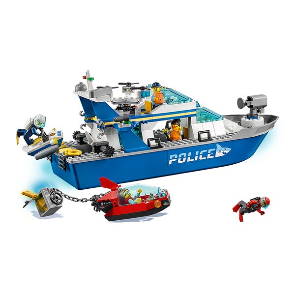 LEGO City: Nava de patrulare a politiei 60277, 5 ani+, 276 piese