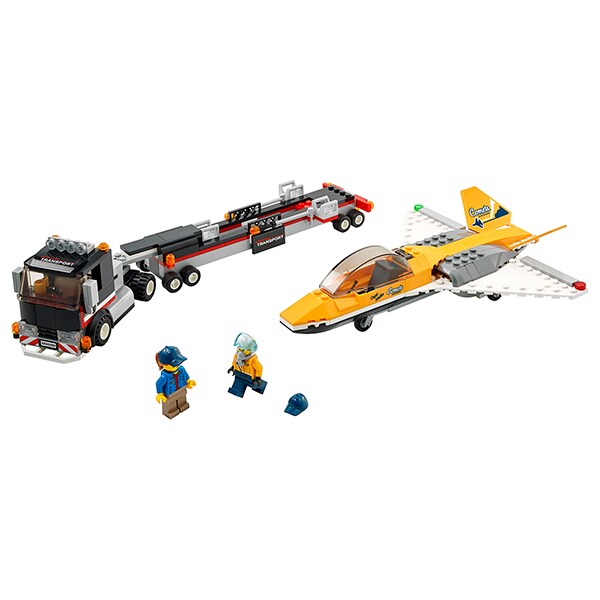 LEGO City: Transportor de avion cu reactie pentru spectacol aviatic 60289, 5 ani+, 281 piese
