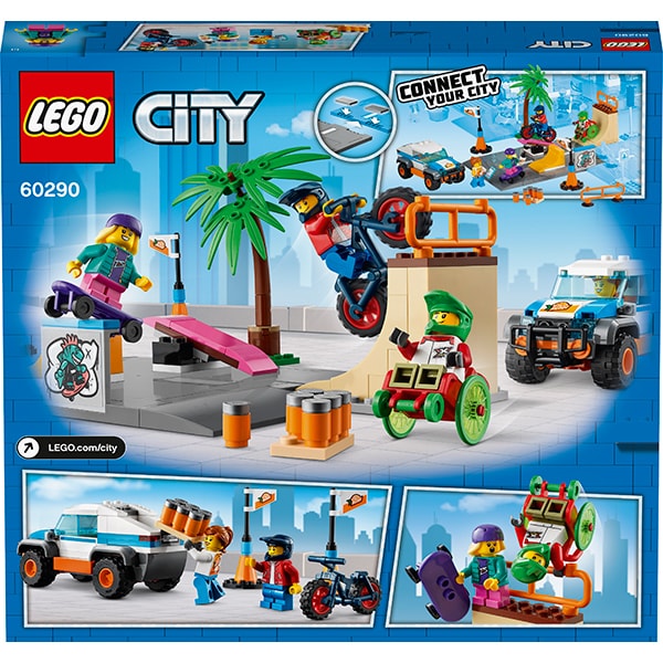 LEGO City: Parc de skateboarding 60290, 5 ani+, 195 piese