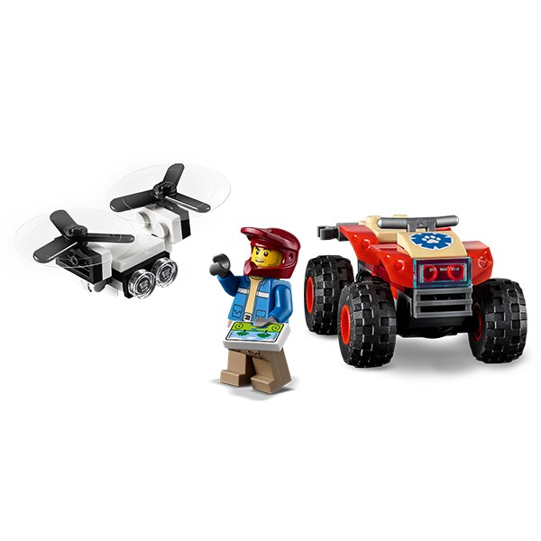 LEGO City: ATV de salvare a animalelor salbatice 60300, 5 ani+, 74 piese