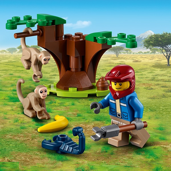 LEGO City: ATV de salvare a animalelor salbatice 60300, 5 ani+, 74 piese