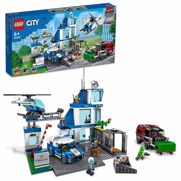 LEGO City: Sectie de politie 60316, 6 ani+, 668 piese