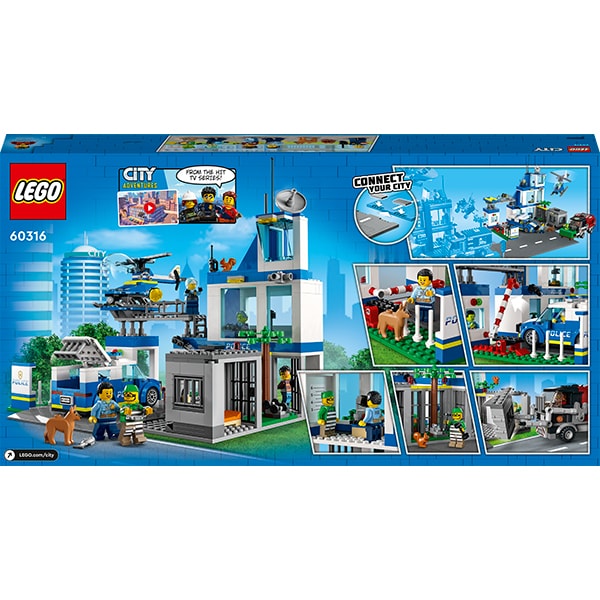 LEGO City: Sectie de politie 60316, 6 ani+, 668 piese