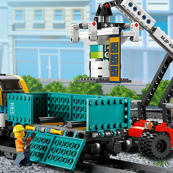 LEGO City: Tren de marfa 60336, 7 ani+, 1153 piese