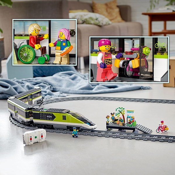LEGO City: Tren expres de pasageri 60337, 7 ani+, 764 piese