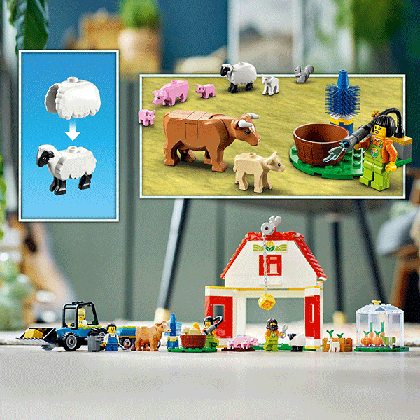 LEGO City: Hambar ai animale de ferma 60346, 4 ani+, 230 piese